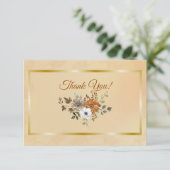 秋ホワイトカボチャ結婚ラストサンキューカード サンキューカード (スタンド正面)