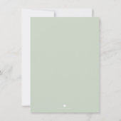 秋ホワイトカボチャ緑の友与え達 招待状 (裏面)