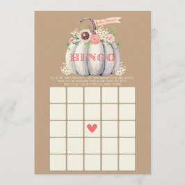 秋ホワイトカボチャ赤ちゃんシャワービンゴゲーム メニュー