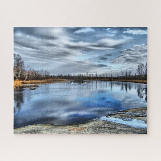 秋ホワイトシェル川 ジグソーパズル (横)