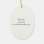 秋ホワイトテールディアアートオーナメント セラミックオーナメント (裏面)