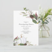 秋ホワイトパンプキンフレンズ与えズディナー 招待状 (スタンド正面)