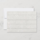 秋ホワイトパンプキンフローラブルグンディ結婚リースズ 出欠カード (裏面)