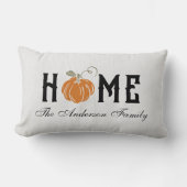 秋ホームカスタムファミリ名 ランバークッション (正面)