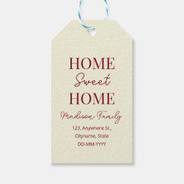 秋ホームスイートホームオープンハウス引っ越し祝いパーティー ギフトタグ