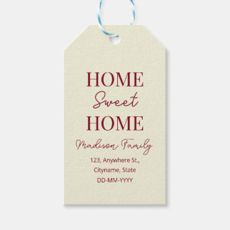 秋ホームスイートホームオープンハウス引っ越し祝いパーティー ギフトタグ