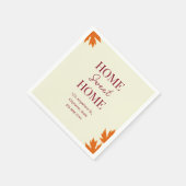 秋ホームスイートホームオープンハウス引っ越し祝いパーティー スタンダードカクテルナプキン (角)