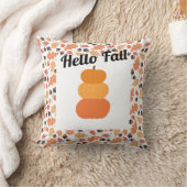 秋ホームデコールとカボチャと紅葉 クッション (ブランケット)