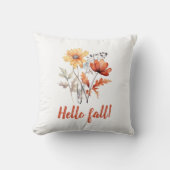 秋ホームデコールエレガントフローラワイルドフラワー クッション (正面)