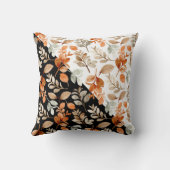 秋ホームデコールフラワーズインオータムカラーズトゥートーン クッション (裏面)