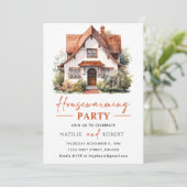 秋ホーム引っ越し祝いパーティーパーティー 招待状 (スタンド正面)