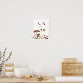 秋ボウホキノコフローラカード&ギフトポスター ポスター (キッチン)