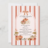 秋ボウボホパンプキンバビシャワー 招待状 (正面)