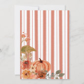 秋ボウボホパンプキンバビシャワー 招待状 (裏面)