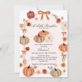 秋ボウボホパンプキンバビシャワー 招待状 (正面)
