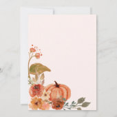 秋ボウボホパンプキンバビシャワー 招待状 (裏面)