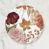 秋ボタニカルほこり結婚バラの感謝の好意 フェイバータグ (裏面)