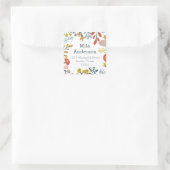 秋ボタニカルスクエア住所 シール (バッグ)