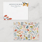 秋ボタニカルママアドバイスカード アドバイスカード (正面/裏面)