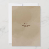 秋ボホウッドランドフォレストハッピーキャンパー誕生日 招待状 (裏面)