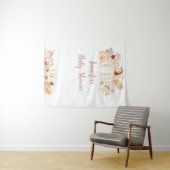 秋ボホカンプキンベビーシャワーバックドロップ タペストリー (インサイチュ(横))