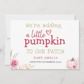 秋ボホサンクスギビングパンプキンベビー発表 案内状 (正面)