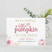 秋ボホサンクスギビングパンプキンベビー発表 案内状 (スタンド正面)