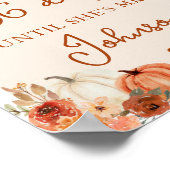 秋ボホテラコッタカボチャ日ミセスまで。 ポスター (角)