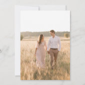 秋ボホテラコッタフローラ結婚式の日付を保存 セーブザデート (裏面)