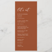 秋ボホテラコッタ結婚ズ メニュー (正面)