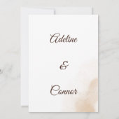 秋ボホテラコッタ結婚式招待状 招待状 (裏面)