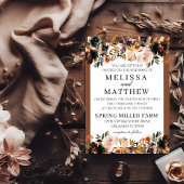 秋ボホテラコッタ結婚式招待状 招待状