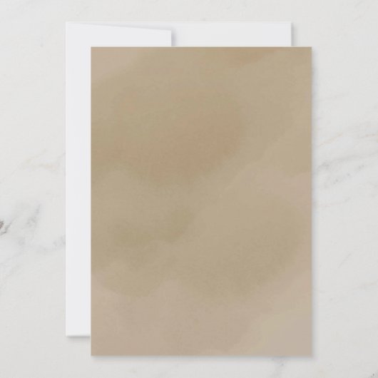 秋ボホディアツインズガールフローラベビーシャワー 招待状 (裏面)