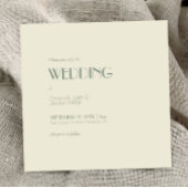 秋ボホデコ |クリームスクエアオールワン結婚ズ 招待状