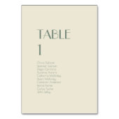 秋ボホデコ |クリームテーブル番号ゲスト テーブルナンバー (裏面)