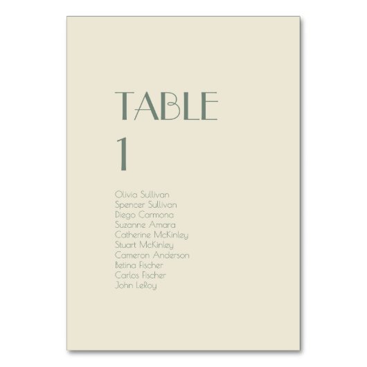 秋ボホデコ |クリームテーブル番号ゲスト テーブルナンバー (正面)