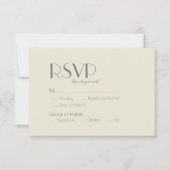 秋ボホデコ |クリーム結婚の食事の選択 出欠カード (正面)