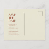 秋ボホデコ |日付の錆び付き 案内ポストカード (裏面)