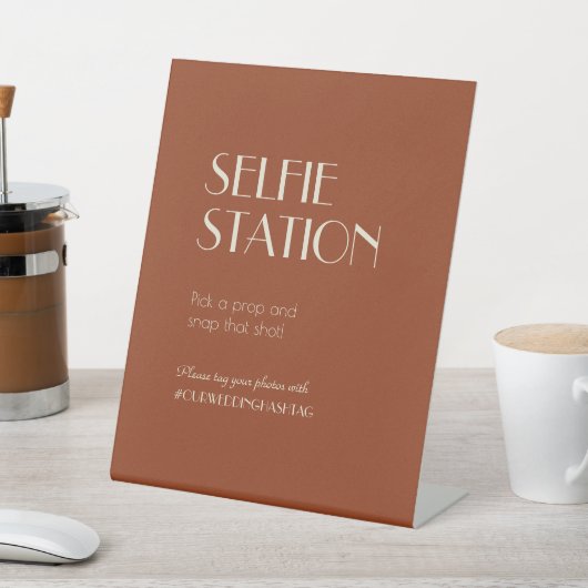 秋ボホデコ | Rust Selfie Station 台座サイン (インサイチュ)