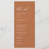 秋ボホバーンオレンジ結婚ズ メニュー (正面)