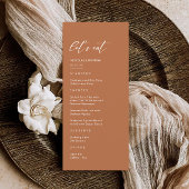 秋ボホバーンオレンジ結婚ズ メニュー