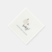 秋ボホパンプキンオーベビーシャワーカスタムナプキン スタンダードカクテルナプキン (角)