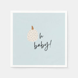 秋ボホパンプキンオーベビーシャワーナプキン スタンダードカクテルナプキン