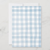 秋ボホパンプキンズブルーボーイベビーシャワー 招待状 (裏面)