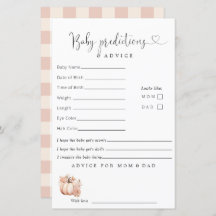 秋ボホパンプキンベイビーシャワー予測アドバイス