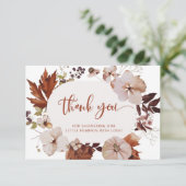 秋ボホパンプキンベビーシャワーサンキューカード カード (スタンド正面)