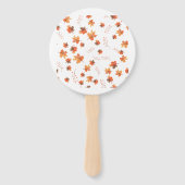 秋ボホパンプキ素朴ンベビーシャワー ハンドファン (裏面)