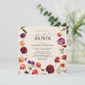 秋ボホフローラガーデンテラコッタブライダルシャワー 招待状 (スタンド正面)