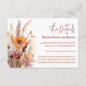 秋ボホフローラ結婚ズ |白 エンクロージャーカード (正面)