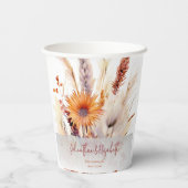 秋ボホフローラ結婚ズ |白 紙コップ (裏面)